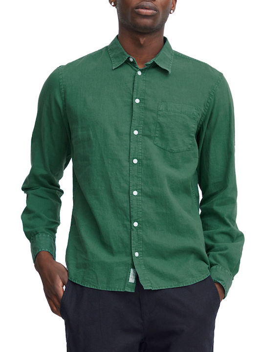 Blend Men's Shirt Linen Green
