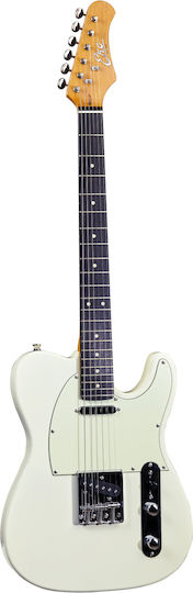 Eko Chitară Electrică Telecaster Albă EKO00172