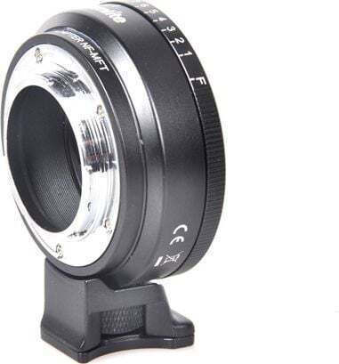 Commlite адаптер Olympus Panasonic Micro 4/3 M4/3 към Nikon Nikkor + бленда