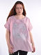 Raiden Women's Blouse Pink