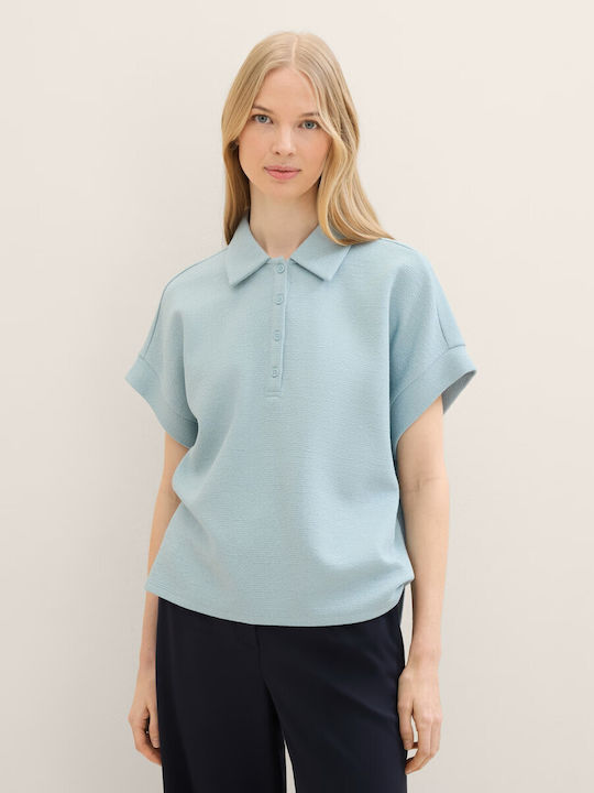 Tom Tailor Damen Bluse Kurzärmelig Grün