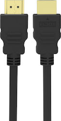 Powertech Ethernet Kabel HDMI-Stecker - HDMI-Stecker 5m Schwarz