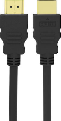 Powertech Ethernet Kabel HDMI-Stecker - HDMI-Stecker 5m Schwarz