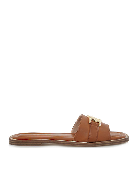 Renato Garini Women's Flat Sandals in Tabac Bro...
