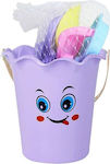 Beach Bucket Set with Accessories Purple 17cm 9pcs