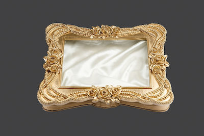 La Vista Tabletop Wedding Crown Case Gold