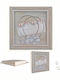 Carved Wall-Mounted Square Wedding Crown Case / Photo Frame Wooden Gold 30x30cm