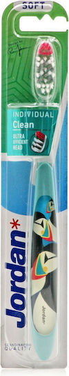 Jordan Individual Clean Zahnbürste Weich Light Green Puffin