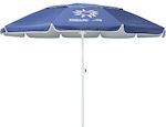 Escape Foldable Beach Umbrella Diameter 2.2m with UV Protection and Air Vent Blue 12004