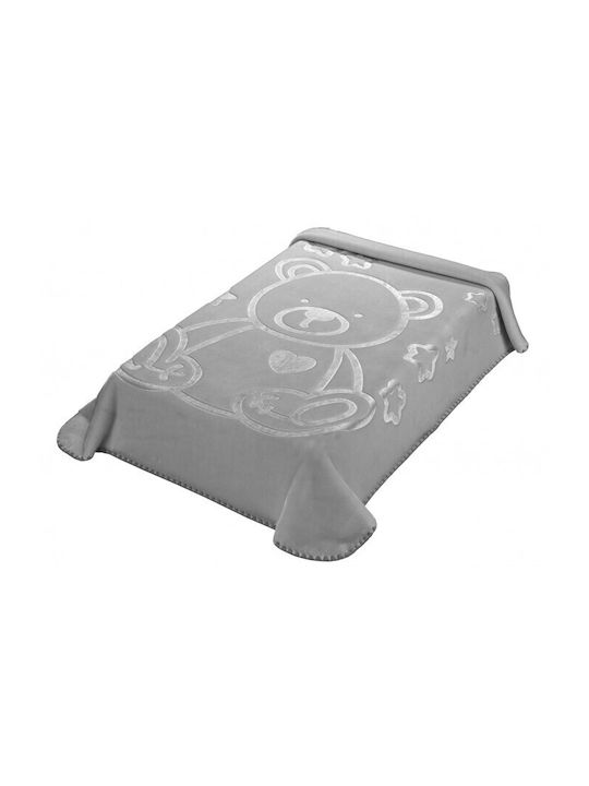 Κουβέρτα Ισπανίας Κούνιας Ανάγλυφη Mora Kids Colour 110x140εκ.