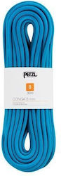 Petzl R42AB 020 Dynamic Climbing Rope with Length 20m Blue