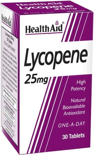 Health Aid Lycopene 25mg Συμπλήρωμα για την Υγεία του Προστάτη 30 ταμπλέτες Lycopene