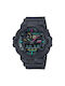 Casio Analog/Digital Watch Chronograph Battery with Black Rubber Strap