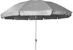 Bormann Foldable Beach Umbrella Diameter 2m with UV Protection Silver