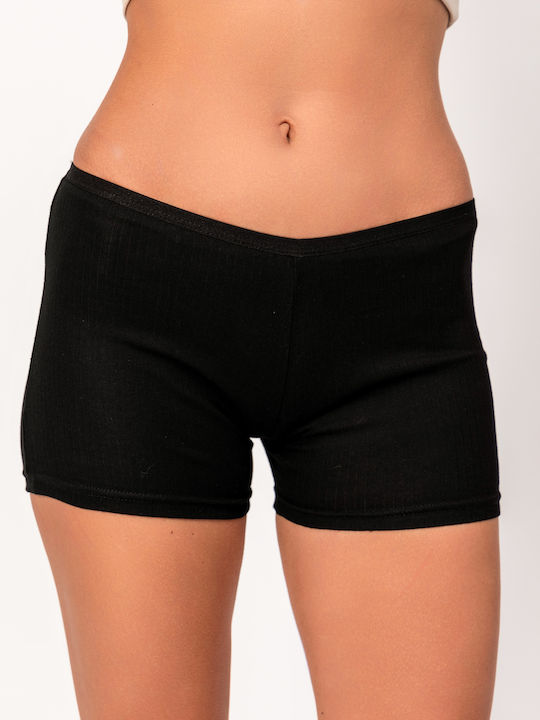 Kota Ic Giyim Summer Women's Pyjama Shorts Black