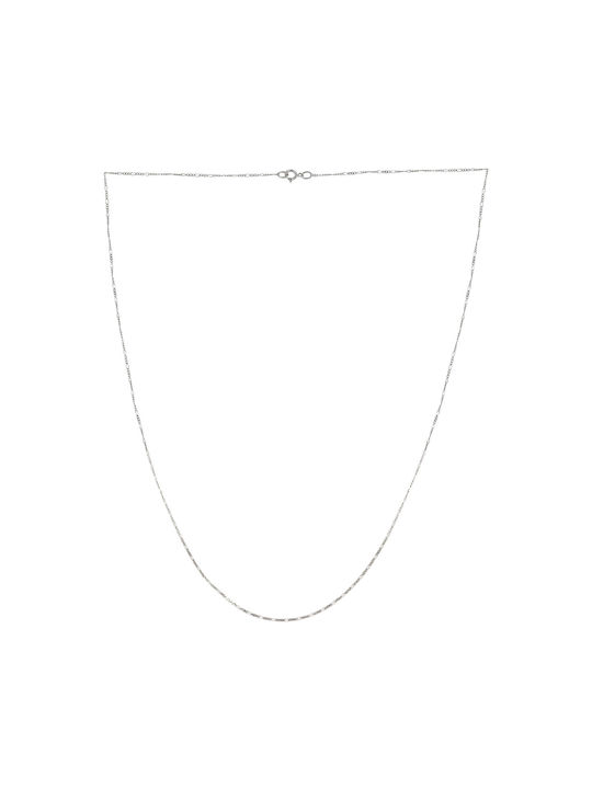 Tasoulis Jewellery Collection Λευκόχρυση Αλυσίδα Λαιμού