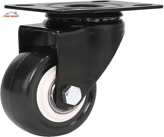 ForHome Roata de mobilier din Metal în Culoare Negru 2x2x5cm