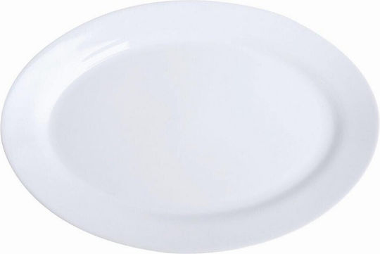 Oriana Ferelli Serving Platter Oval made of Porcelain White 35.5x24.3cm