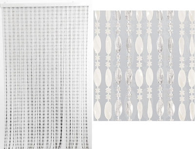 ArteLibre Plastic Door Curtain White 100x220cm 06511407