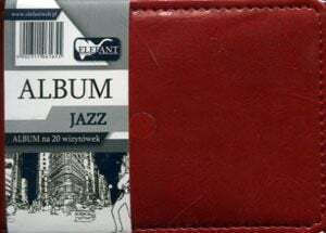 Jazz-Album auf 20 A7 roten Visitenkarten Wikr-0995363