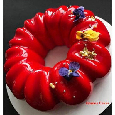 Καθρέπτης Φρούτων Γεύση Φράουλα 1κ Strawberry Mirror Glaze