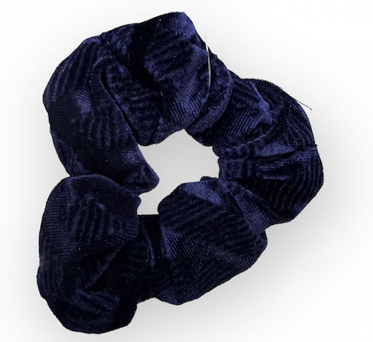 Hair Utopia Scrunchie Navy Μπλε