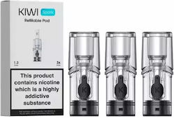 Pod de înlocuire Kiwi Spark Clear White 2ml Rezistență 1.2ohm 3buc
