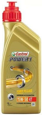Castrol Power Synthetic Motorcycle Oil for Four-Stroke Engines 15W-50 1lt