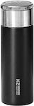 Bottle Thermos Stainless Steel / Plastic Black 600ml