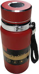 Bottle Thermos Stainless Steel / Plastic Red 600ml