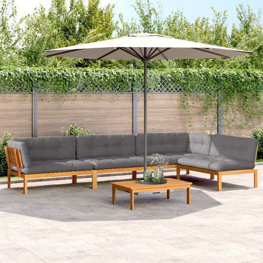 Garden & Outdoor Furniture Sets Living Room Set Pieces Akakia with Pillows