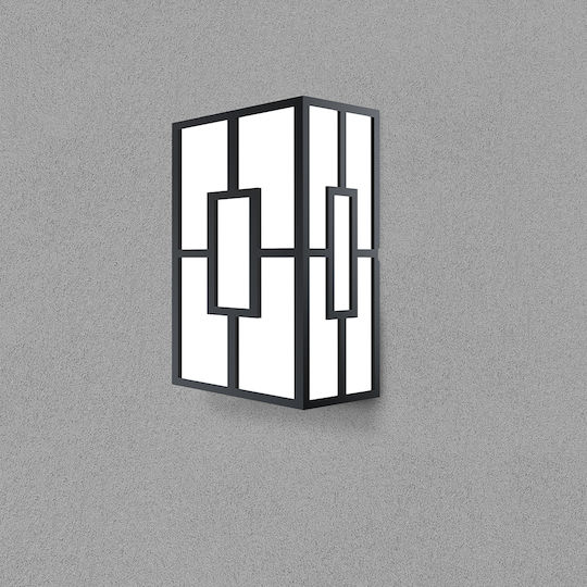 Braytron Стенен Външен Плафон LED IP44 20W с Регулируемо бяло Светлина 25.5x25.5x7.8εκ.