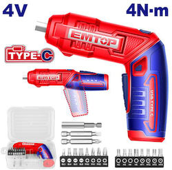 Emtop Schraubenzieher Batterie 4V