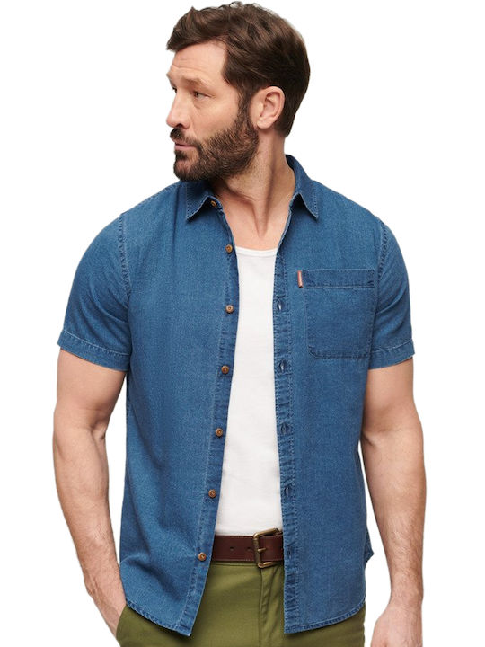 Superdry Vintage Loom Men's Shirt Short Sleeve ...