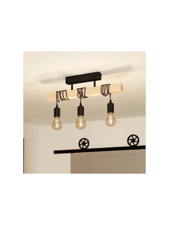 Eglo Ceiling Mount Light Brown with Socket E27