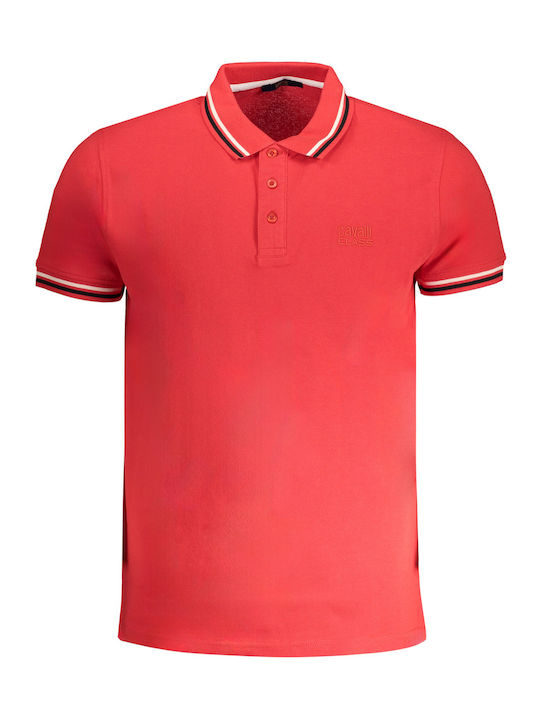 Roberto Cavalli Herren Kurzarmshirt Polo Red