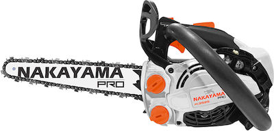 Nakayama Pro Kettensäge Benzin mit Schwert Carving 25cm und Easy Start