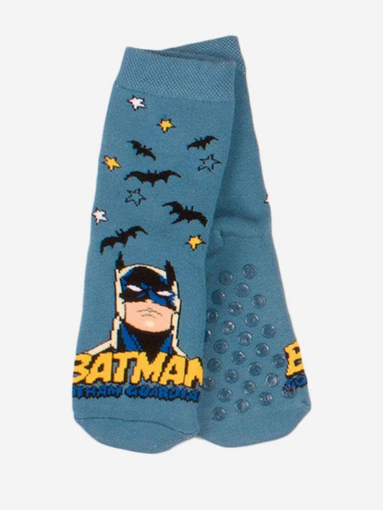 DC Kinderstrümpfe Rutschfest Batman Blau