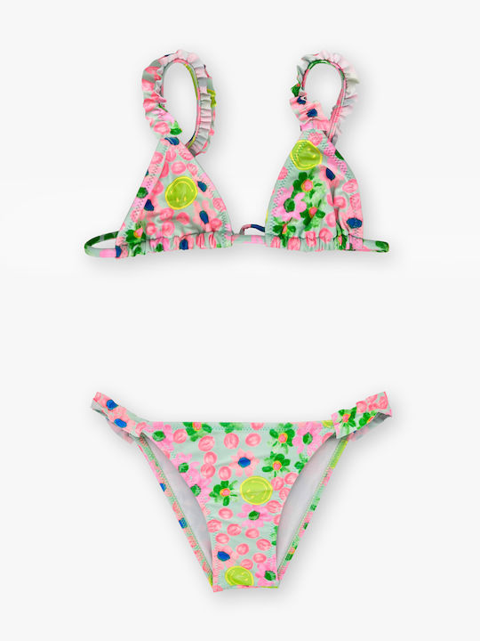 Flower Girl Kids Swimwear Bikini Multicolour