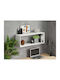 Shelf Wall Polka-1 White 80x28x36cm