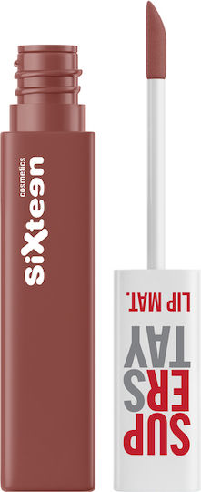 Sixteen Cosmetics Течен Червило Мат 114 Almond Joy 4.5мл