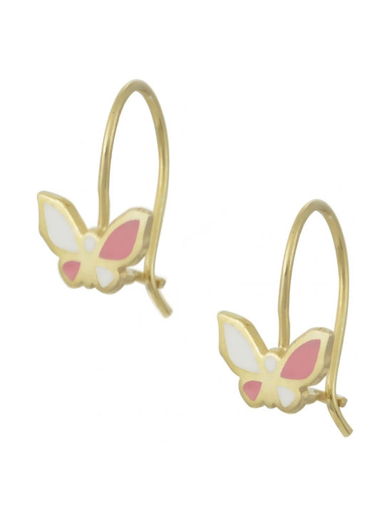 14k Gold Kids Earrings Butterfly Jr2026