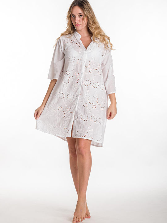 Rima Beachwear Feminin Caftan de Plajă Alb