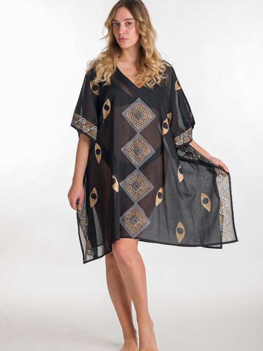 Rima Beachwear Feminin Caftan de Plajă Negru