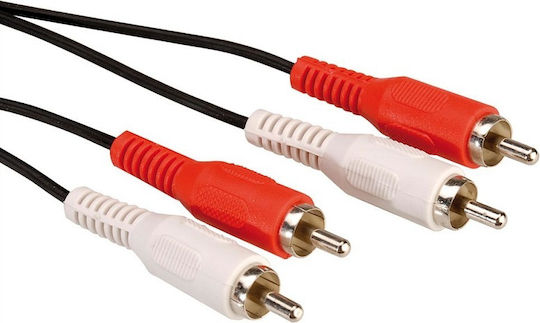 RCA Кабел 2x RCA мъжки - 2x RCA мъжки 2.5м 11.99.4333-25