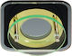 DIL Square Glass Frame for Spot GU5.3 Black 1pcs