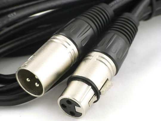 XLR-Kabel Männlich - XLR-Buchse Schwarz 10m CM10XXF