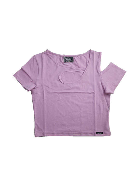 Paco & Co Damen Crop Top Flieder