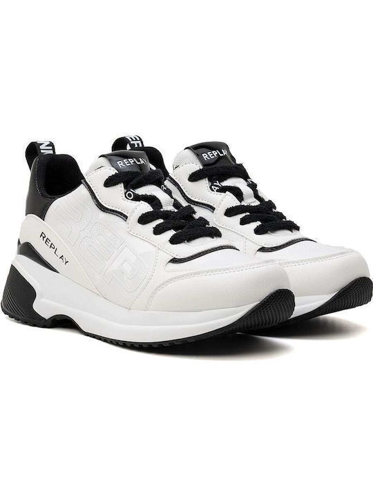 Replay Logo Sneakers White