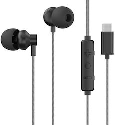 HP Dhh-1127 In-ear Handsfree Ακουστικά με Βύσμα USB-C Μαύρο